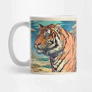 Tiger Portrait On Alien Planet Mug